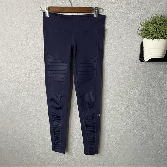 ALO Yoga Pants - ALO Moto Mesh Leggings size XS